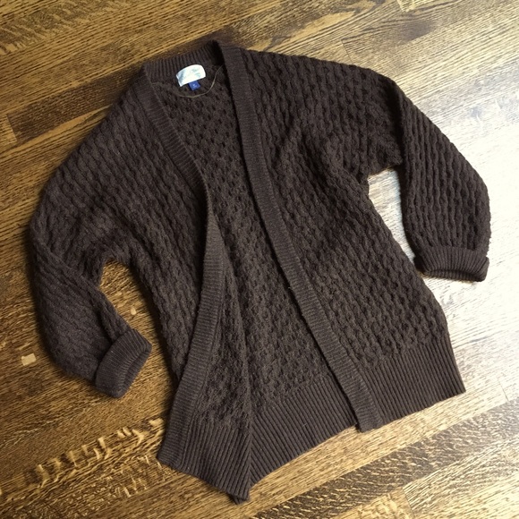 Universal Thread Sweaters - Chestnut Cardigan, Textured Knit Slouchy Sweater